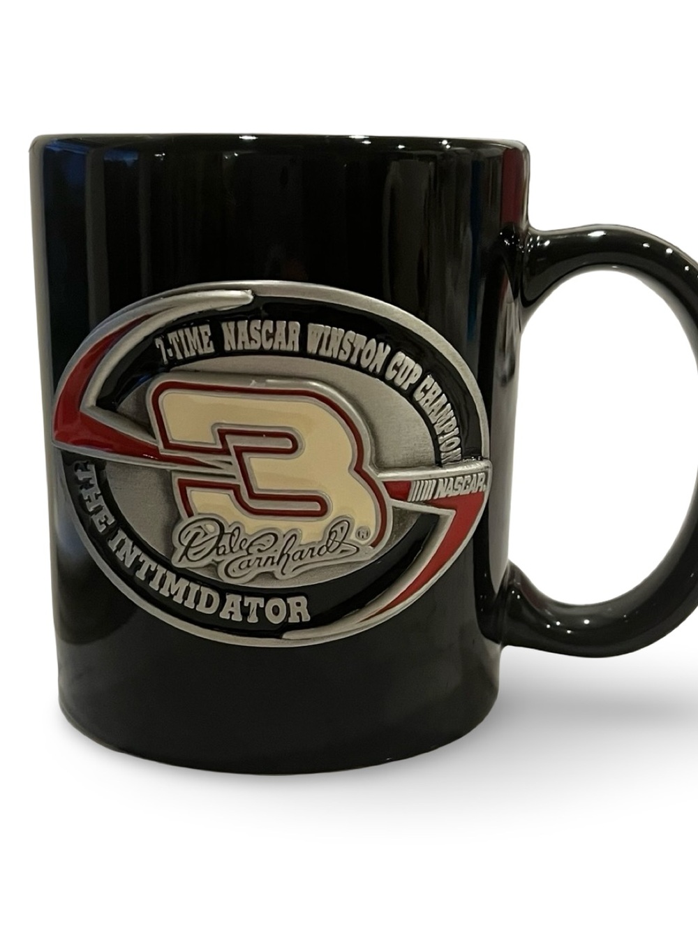 Vintage Dale Earnhardt Sr. NASCAR Collectible Mug.